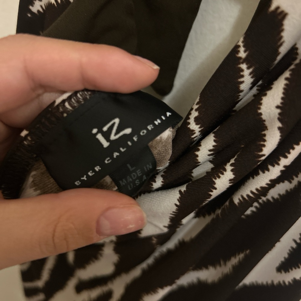 Mcbling style Y2K animal print club halter top - Picture 3 of 5